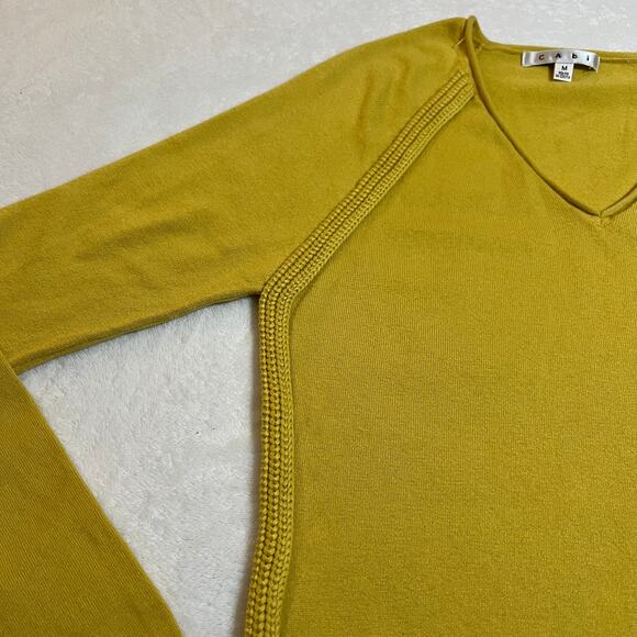 CAbi V-Neck Pullover Knit Sweater Size Medium Preppy Colorful Casual Classic - Picture 5 of 8